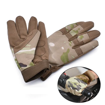 

Motorcycle Gloves Full Finger Leather Outdoor Motocross Motorbike Gloves For Yamaha VMAX 1700 1200 NMAX 125 Tenere 700 YZF R120