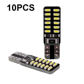 

Factory Direct Sale 50,000 Hours 10pcs Car T10 3014 24SMD LED Light Tail Parking Map Lamp Bulbs Ultra-bright