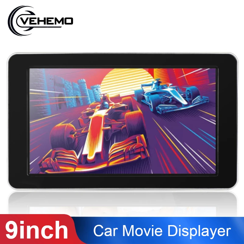 

Universal 9" Digital HD TFT LCD Screen Car Headrest Monitor Movie MP5 Player Car Monitor Display Video Support AV