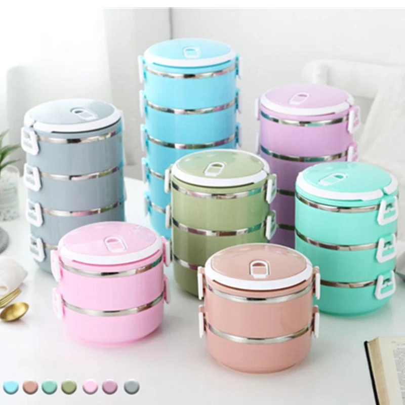 

1/2/3/4/5 Layers Lunch Box for Kids Bento Food Container Kitchen Storage Organizer Lunchbox Stainless Steel Thermal Lunch Boxes
