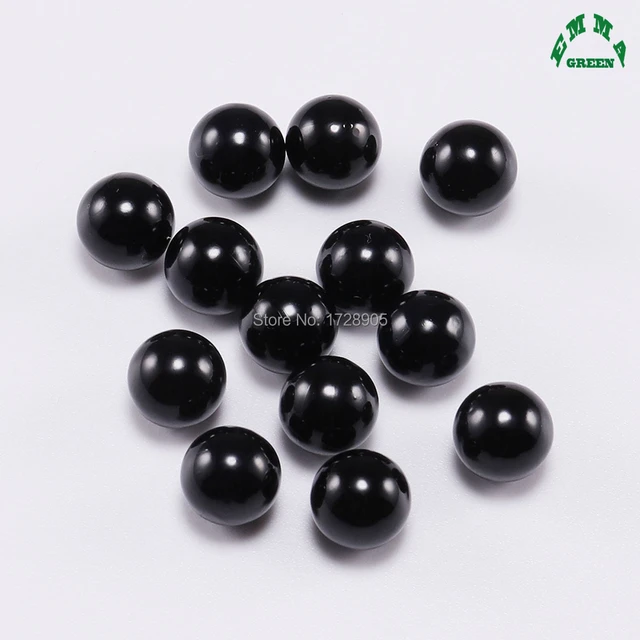 Black Beads for Jewelry making No hole Pearls Acrylic Pearl without hole  tiny Small Beads 3mm