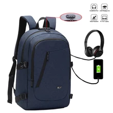 

2021 Men Password Lock Anti Theft Backpack 15.6 Inch Laptop Backpack Male Usb Charging Oxford School Bag for Boys Teenage