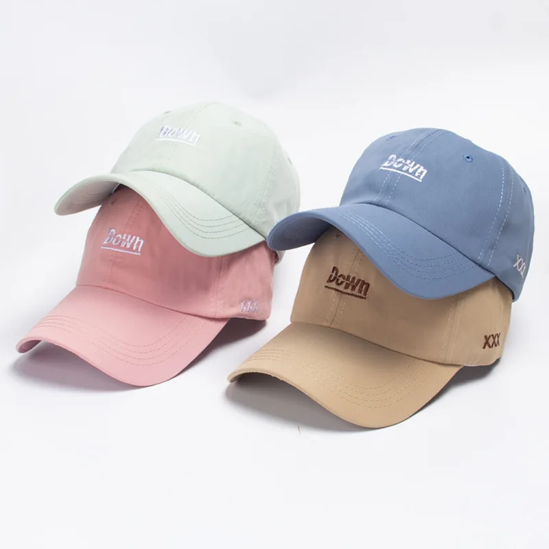 

Baseball cap female autumn and winter cap ins male Korean version of the face small wild street tide embroidery letter student h