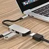 Тип-c hd-конвертер USB 3,1 многофункциональная док-станция 20V 3A, поддержка адаптера питания max 87 W. 3 в 1 USB концентратор