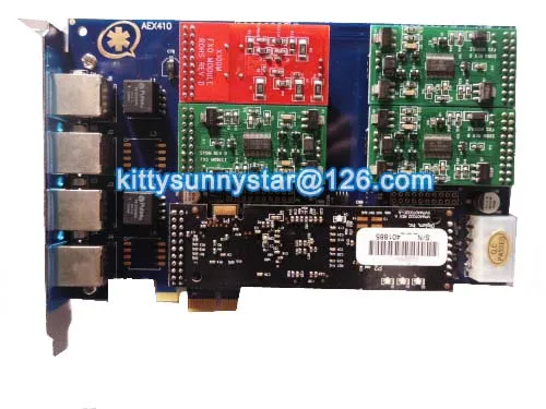 AEX410 4 порта модуль карта pci-e, с эхо Canceller аппаратные средства VPMADT032, FXO FXS аналоговая карта Asterisk - Цвет: 3FXS-1FXO