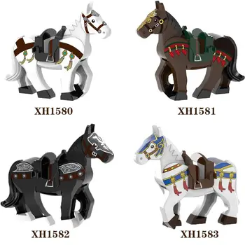 

Single Sale Building Blocks Cartoon Horse The Three Kingdoms War Horse Figures Kids Toys For Children gift XH 1580-1583