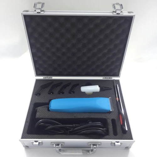 New 45W Professional Dog Hair Trimmer set Grooming Kit Pets Animals Cat High Quality Clipper Pets Haircut Shaver Machine - Цвет: Sky Blue