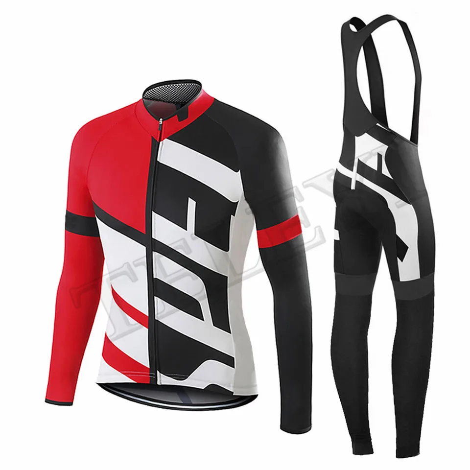 Cycling set SPECIALIZEDING длинный рукав Велоспорт Джерси Набор Горный Велосипед Одежда Майо Ropa Ciclismo быстросохнущая Мужская велосипедная одежда - Цвет: Cycling set