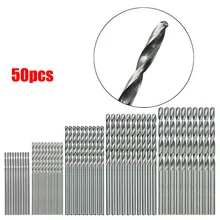 50/40 peças hss alta velocidade aço broca bits conjunto ferramenta de alta qualidade ferramentas elétricas conjunto acessórios para ferramenta giratória 0.6/1/1.5/2/2.5/3mm