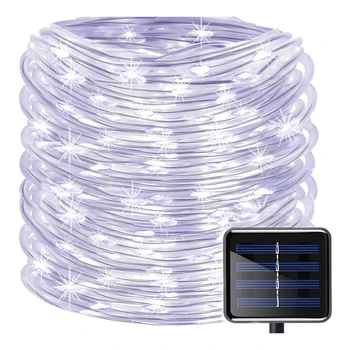 

20m 200LED Solar Outdoor Waterproof Copper Wire Lamp String 8 Modes Multicolor Flash Light for Wedding Garden Christmas Decor