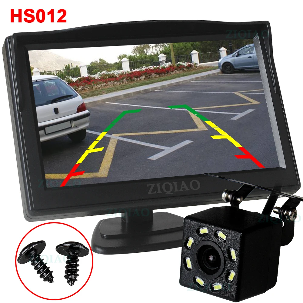 HS012 5 дюймов экран TFT lcd автомобильный монитор DVD цифровой 2 способ видео вход для камеры заднего вида DVD VCD - Цвет: HS012