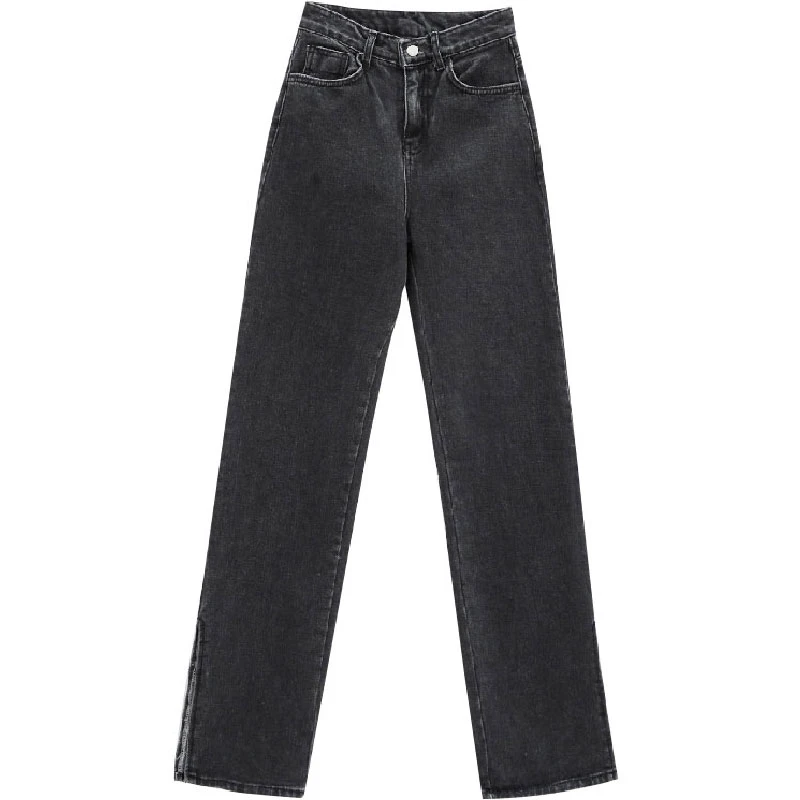 black cotton jeans for womens