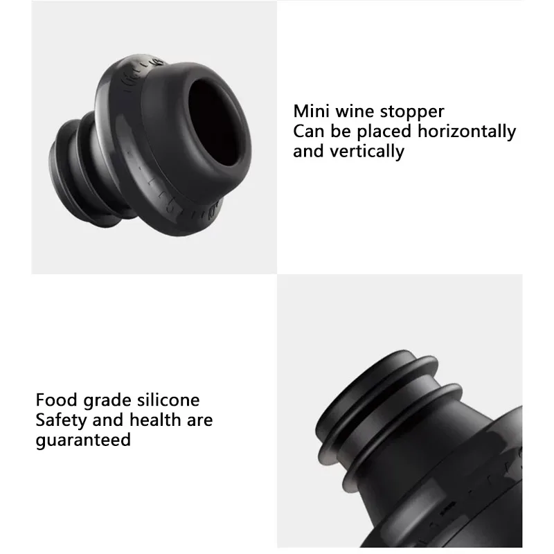 Premium Wine Preservation Vacuum Pump with 4 Reusable Bottle Sealers – Keeps Wine Fresh Up to 7 Days