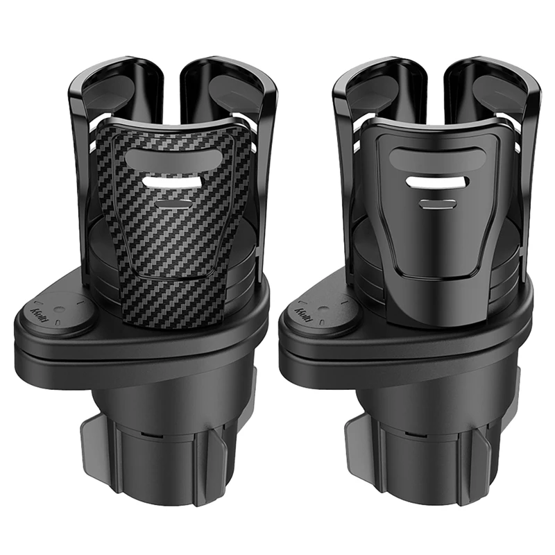 Car Cup Holder Expander Adapter Dual Cup Drink Holders Extender Insert