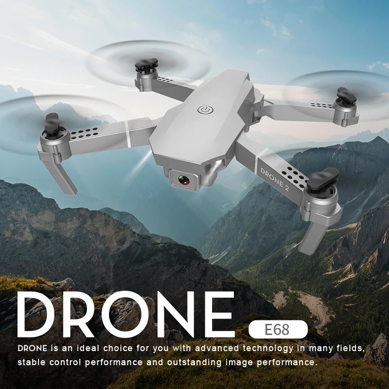 The New E68 Drone With 4K Professional Aerial Photography Barometric Altitude Anti-Shake Camera Foldable Quadcopter E58 Upgrade