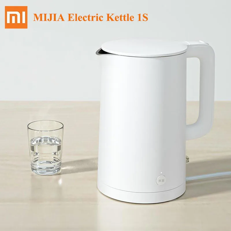 Новый электрический чайник XIAOMI MIJIA 1S изоляция 55 ℃ быстро закипающий 304 из