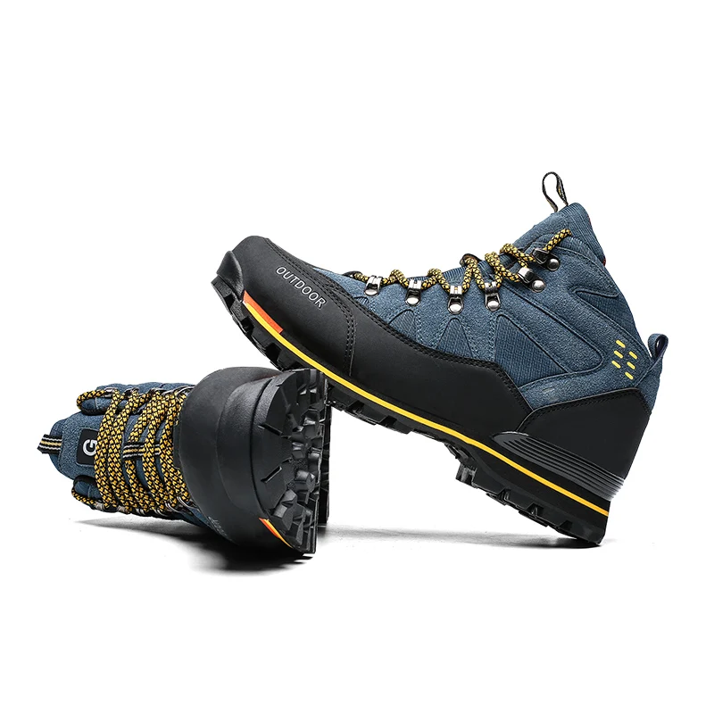 Men Waterproof Hiking Shoes Men's High Top Walking Mountain Climbing Shoes Slip Trekking Shoes For Men