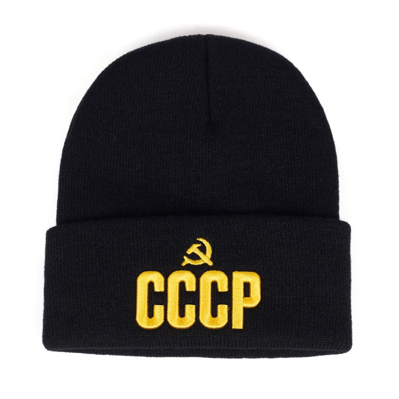 Новая шерстяная шляпа с вышивкой CCCP, модные корейские Повседневные шапки для мужчин и женщин, осенние и зимние уличные шапки для холодной погоды, спортивные шапки