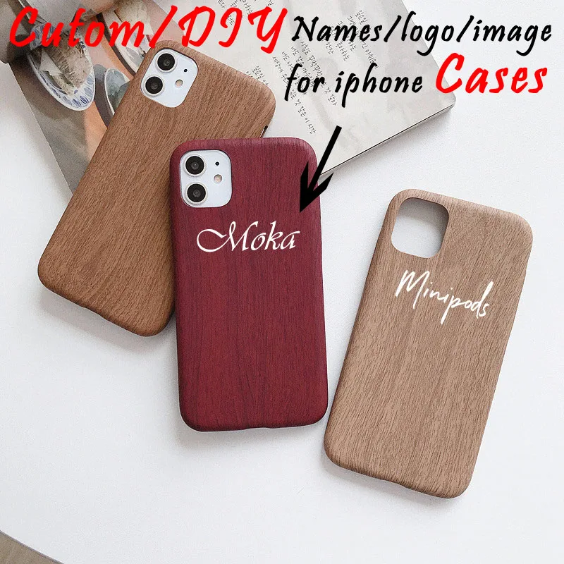 Чехол-накладка для iphone 11 pro max XS MAX XR 7/8/6 Plus кожа с изображением деревянного рисунка