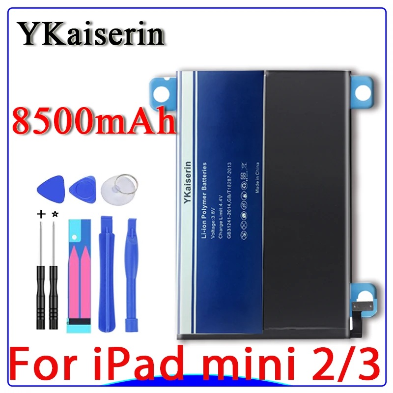 Таблеточная батарея 8500mAh литий полимерная сменная для IPad Mini 2/3 A1512 A1489 A1490 A1491 A1599 +
