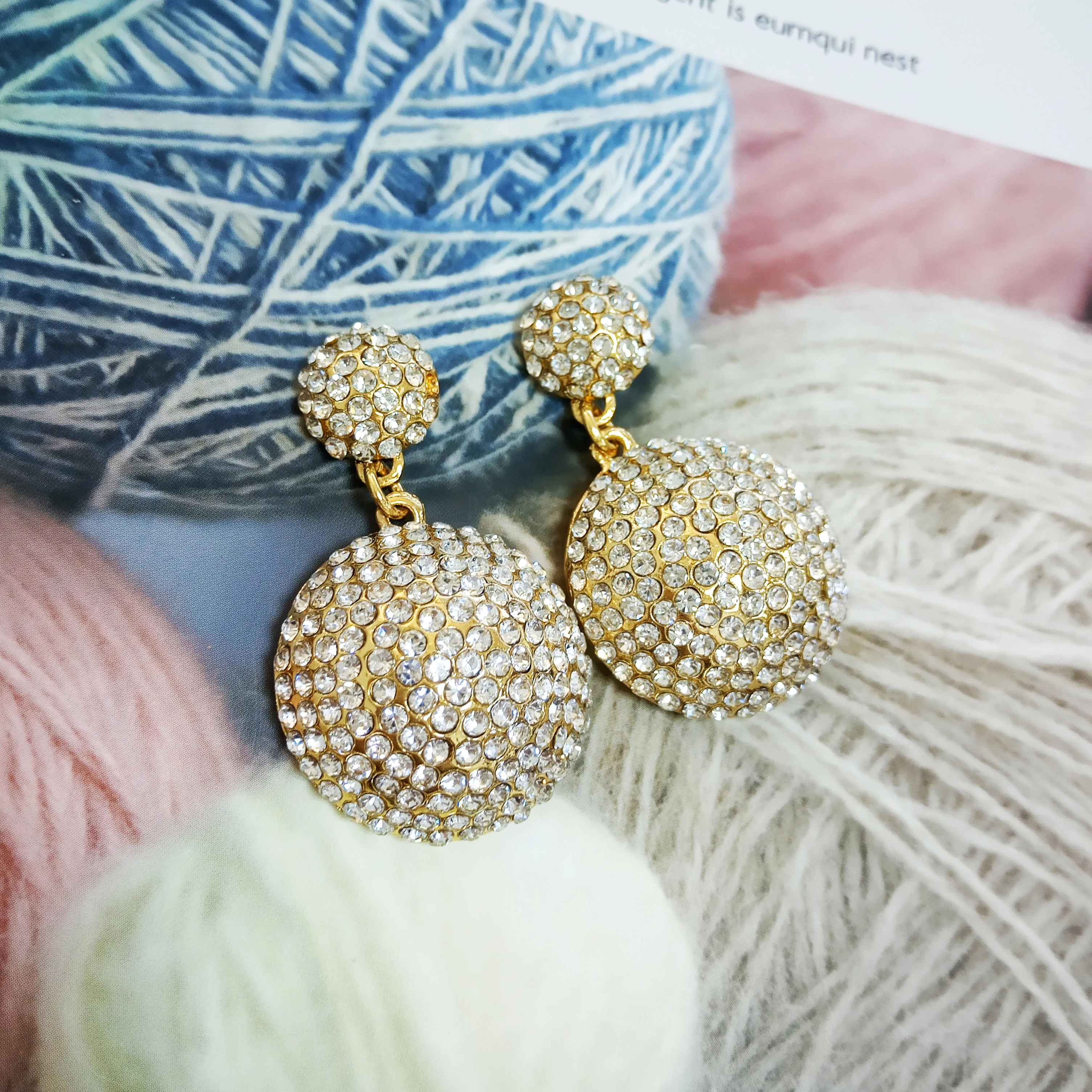 

earrings for women gold high quality drop zircon earrings vintage earrings