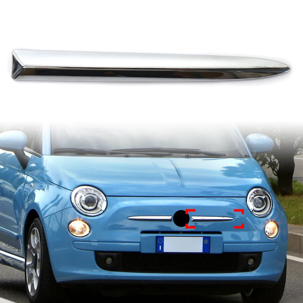 

Для FIAT 500 2007-2015, передний верхний бампер автомобиля, декоративная молдинговая накладка, левая сторона 2007, 2008, 2009, 2010, 2011, 2012, 2013, 2014, 2015