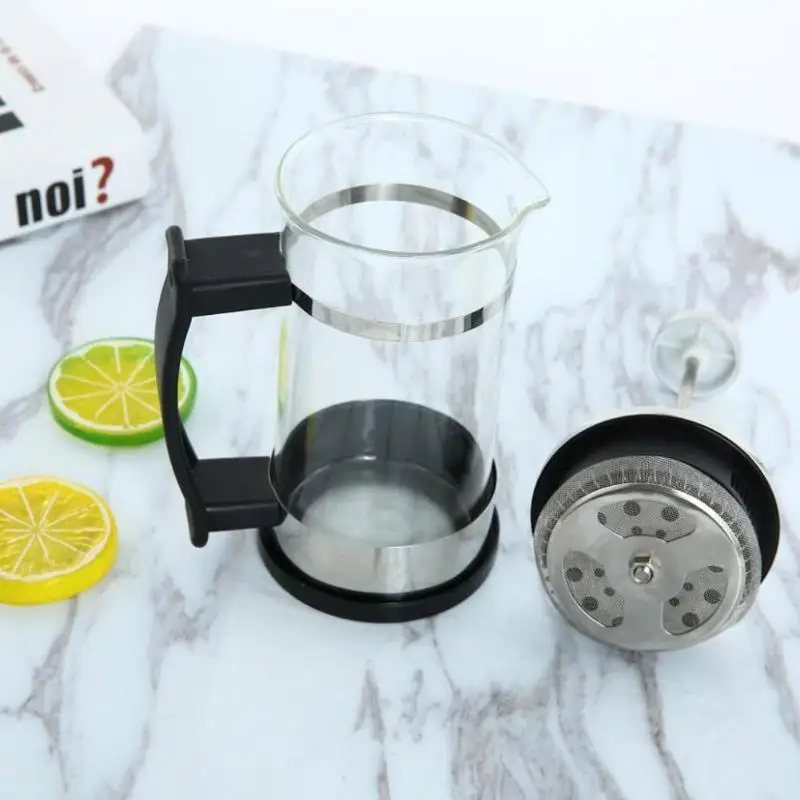 Нержавеющая сталь французский Пресс Кофе горшок фильтр 304 е Moka Кофеварка чайник
