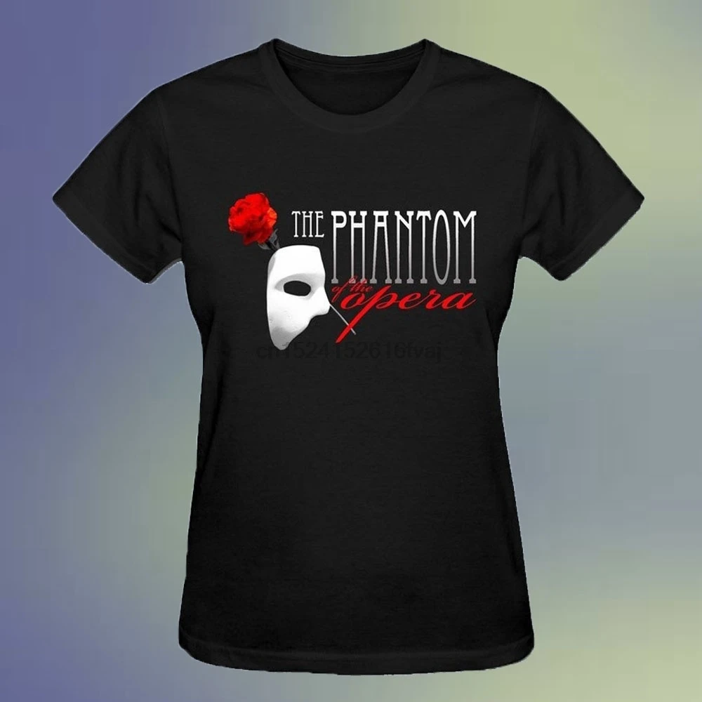 

Phantom Of The Opera Logo Women's T Shirts Black