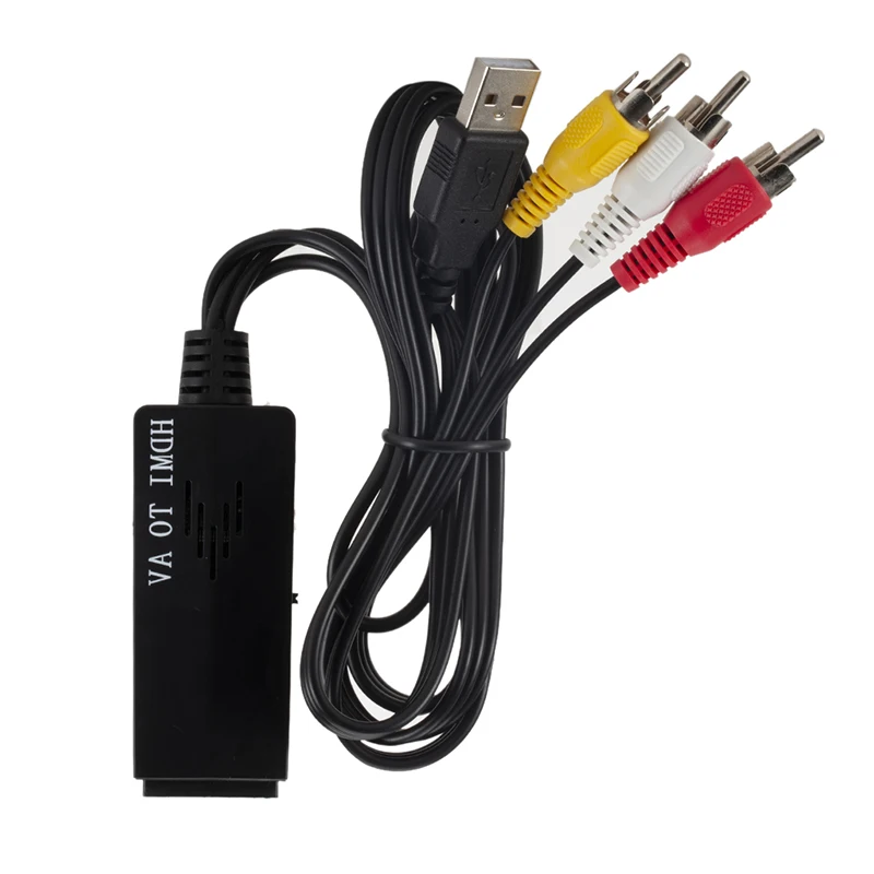 Аудио-видео конвертер с usb-кабелем для зарядки ПК ноутбук старый телевизор HD видео Hdmi кабель Женский HDMI для мужчин AV конвертер RCA адаптер