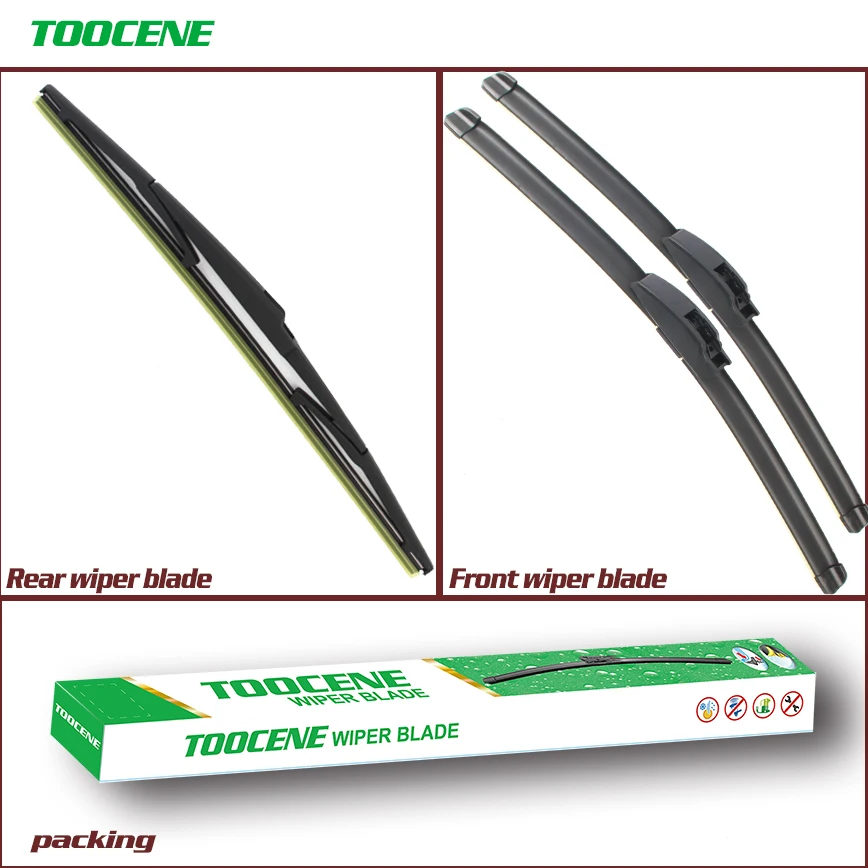 

Front and Rear Wiper Blades For Mazda 3 2014 2015 2016 2017 Auto Windshield Windscreen Wiper Car Accessories 24"+18"+12"