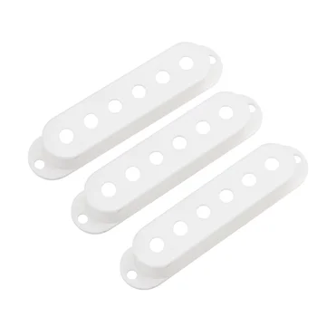 

Musiclily Pro Plastic Guitar Single Coil Pickup Covers for USA/Mexico Strat, Aged White (Set of 3)