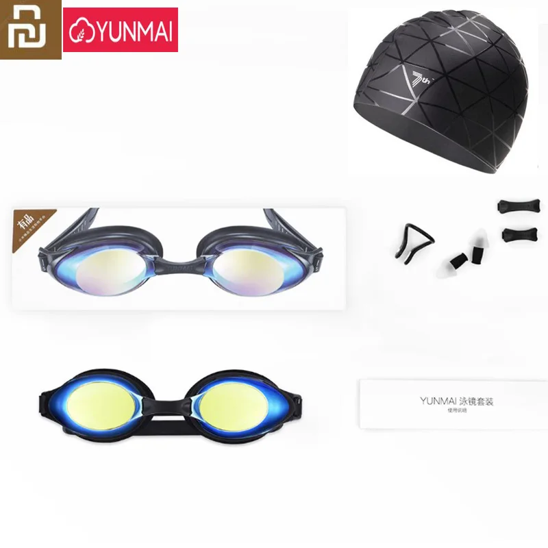 Youpin Yunmai модные плавательные очки профессиональные HD незапотевающие с зажимом