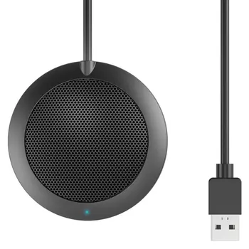 

Omnidirectional Pickup Mic with USB Interface Drive Free Conference Microphone for Voice Chat Gaming Meetings