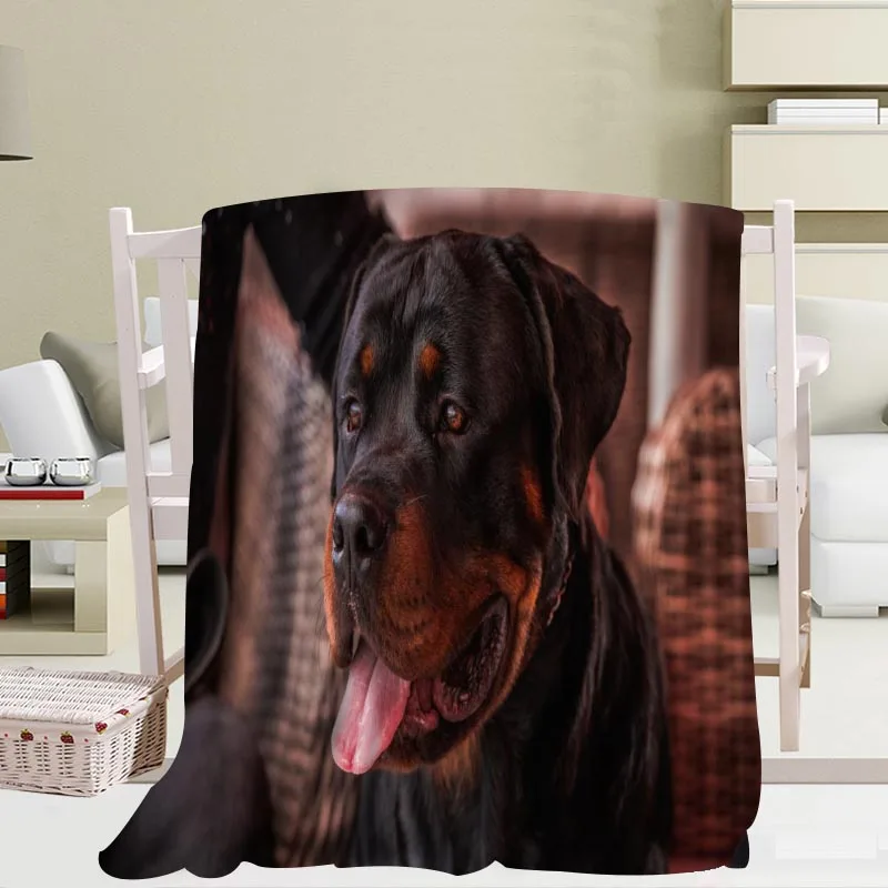 Собака Ротвейлер уютные одеяла 3D печать мягкое одеяло бросок на дом/диван/постельные принадлежности портативный взрослый путешествия покрывало одеяло - Цвет: 9
