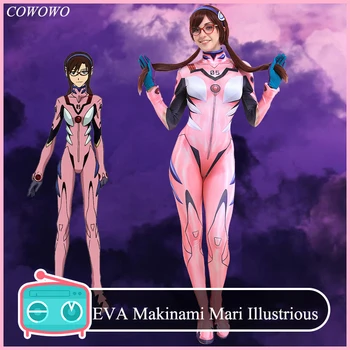 

Anime! EVA Makinami Mari Illustrious 3D Printing Tights Jumpsuits Cosplay Costume Halloween Role Play Suit NEW Free Shipping