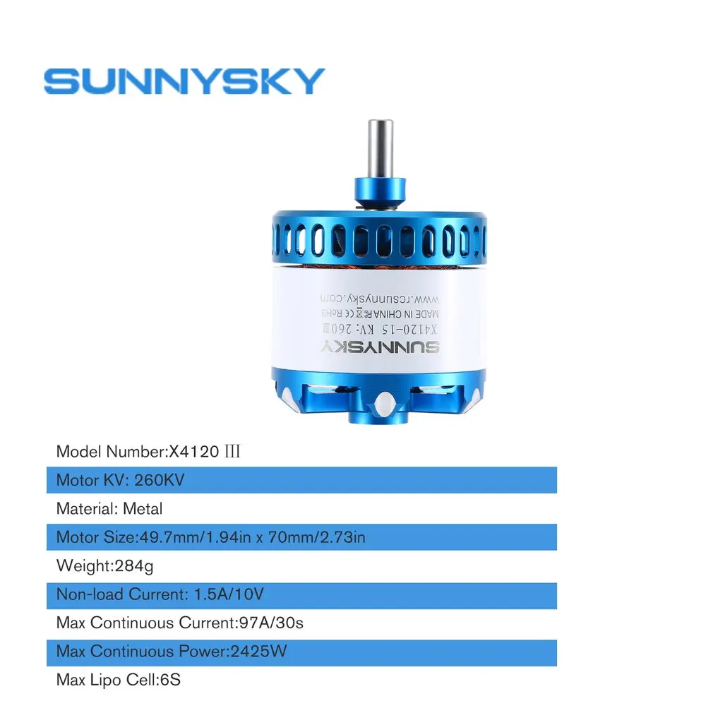 SUNNYSKY X4120 III 230KV/260KV бесщеточный двигатель для неподвижного крыла 3D RC Дрон Вертолет Самолет Запчасти Аксессуары