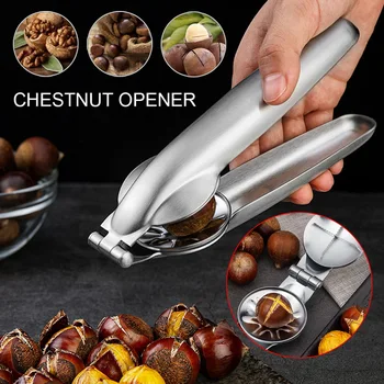 

Stainless Steel 2 In 1 Quick Chestnut Clip Walnut Pliers Metal NutCracker Sheller Nut Opener Kitchen Tools Cutter Gadgets