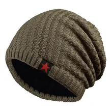 2021 winter knitting cap cashmere warm hat outdoor pullover head cover male hat cold protection