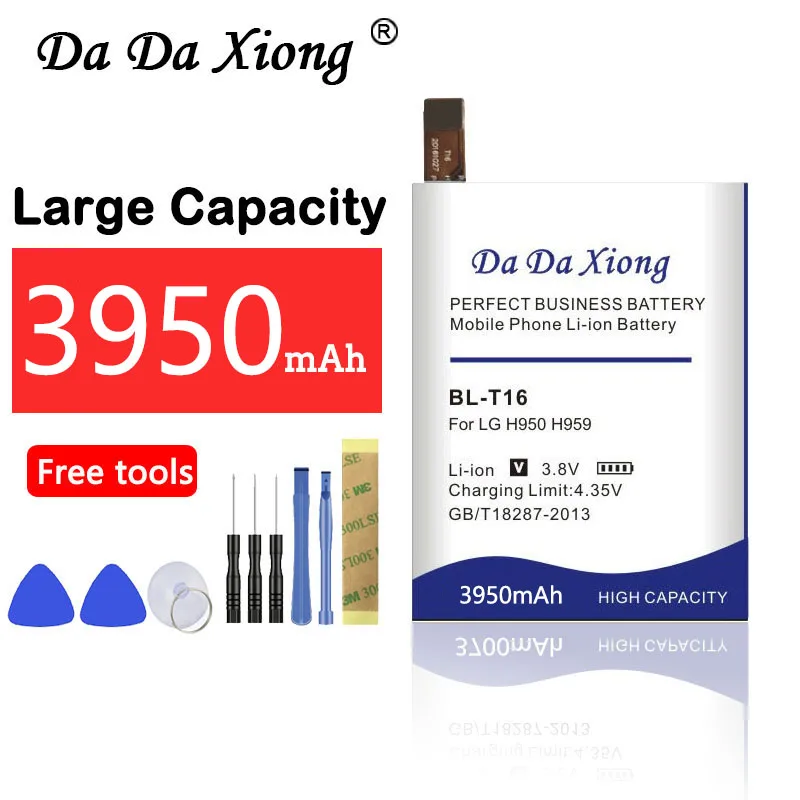 

Da Da Xiong 3950mAh BL-T16 BLT16 Battery for LG H955A H959 G Flex 2 Vu 4 Vu4 H950 LS996 H955 US995