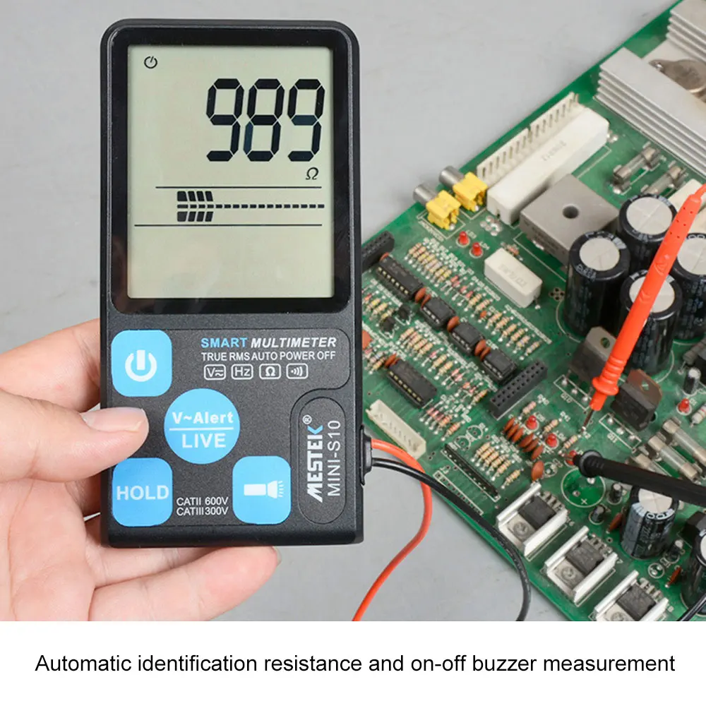 MESTEK ультра-Портативный цифровой мультиметр с большим 3,5 дюймов ЖК-дисплей 3 он-лайн Дисплей вольтметр переменного тока в постоянный Напряжение бесконтактная проверка напряжения переменного сопротивления Ом Гц Тестер