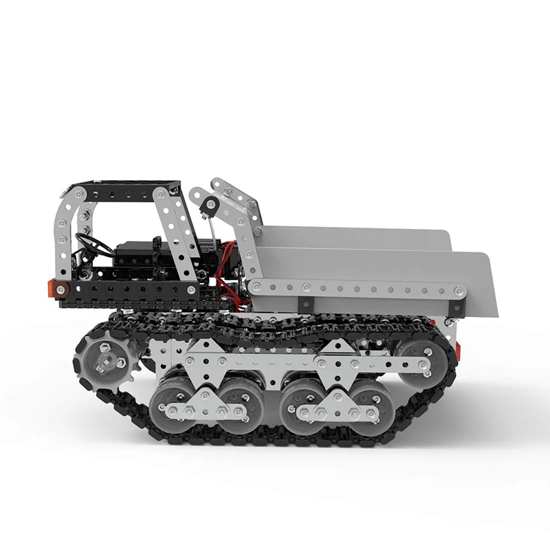 2,4G 10CH RC самосвал DIY сборный автомобиль из нержавеющей стали металлическая RC модель автомобиля строительные блоки подарки на день рождения для детей