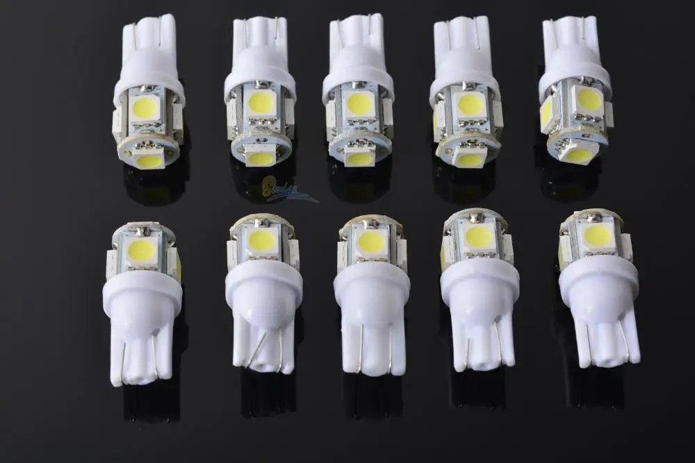 T10 5 светодиодный w5w для Mazda 6 t10 5050 габаритные огни 5SMD лампы 194 W5W клиновидные
