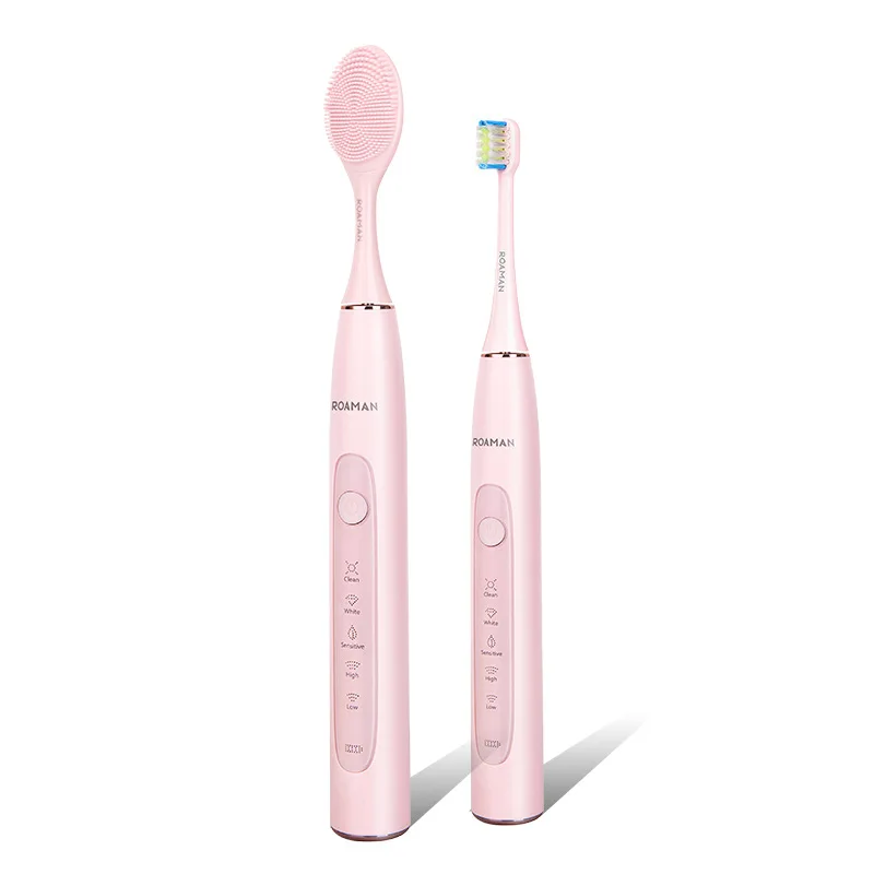 ROMAN Electric Toothbrush Cleansing Face Combination Household Waterproof Soft Tooth Soni Automatic Cleansing Instrument ROMAN Electric Toothbrush Cleansing Face Combination Household Waterproof Soft Tooth Soni Automatic Cleansing Instrument