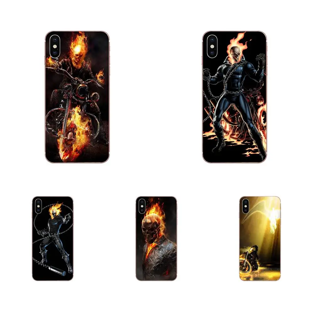 Awesome Cartoon Ghost Rider Fire For Huawei Honor 4C 5A 5C 5X 6 6A 6X 7 7A 7C 7X 8 8C 8S 9 10 10i 20 20i Lite Pro Skin Hybrid | Мобильные