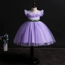 Детские Платья с цветочным рисунком праздничные платья принцессы для маленьких девочек кружевные платья для маленьких девочек 00104