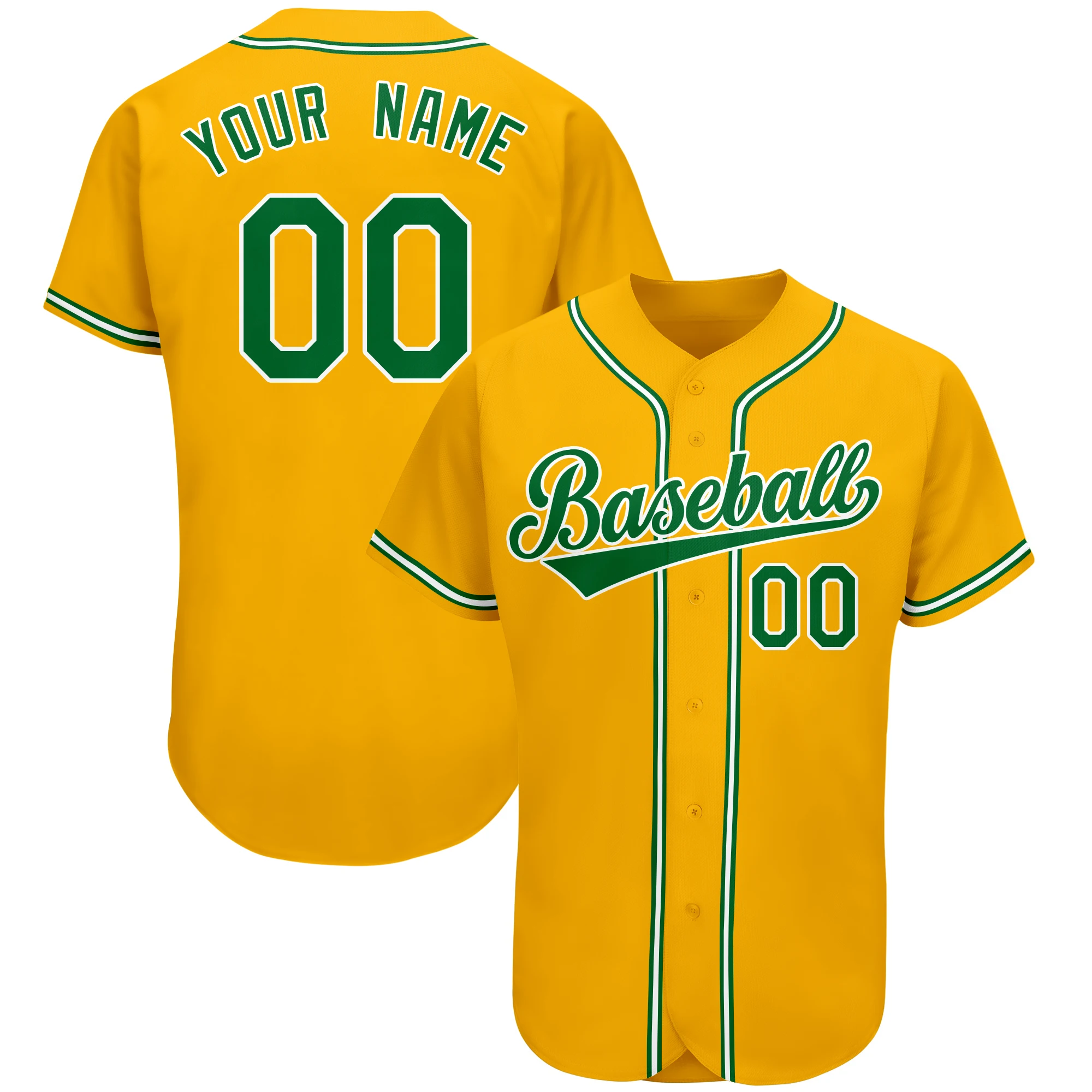 Novelty Button Baseball Jersey Baseball Shirt Embroidered Name Number Training Uniform Adult/Children/Women