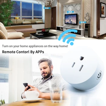 

New Smart Plug Wifi Energy Monitoring Plug Outlet Works with Alexa Google Home Smart Life App Remote Schedule and Timer