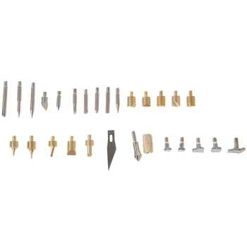 

28pcs/Set Wood Burning Pen Tips Stencil Soldering Iron Work Carving Burner Tool