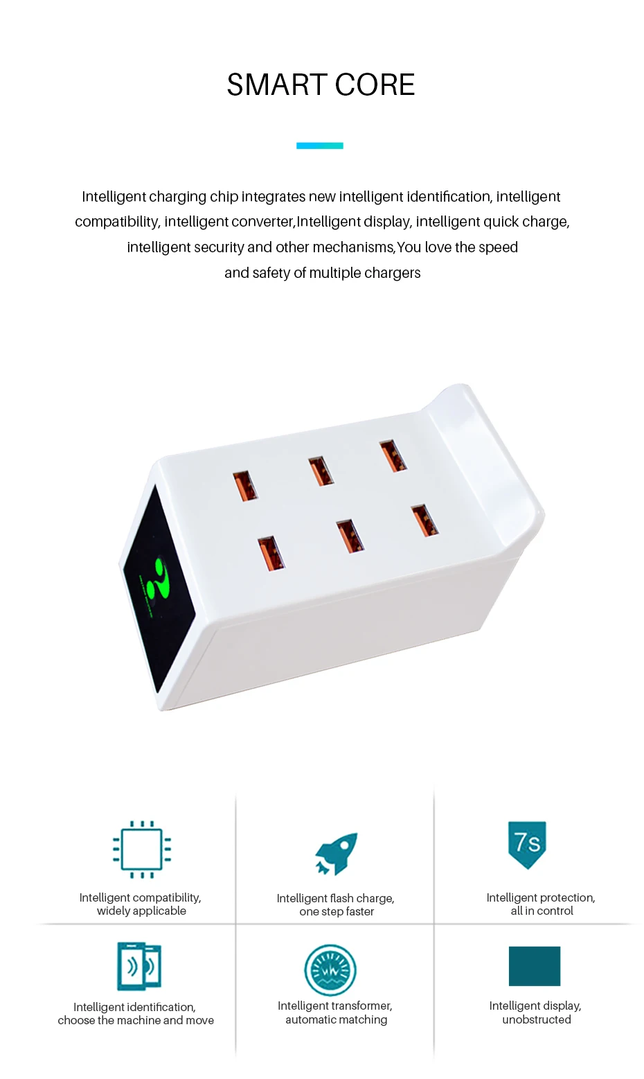 Заводская Прямая многопортовое умное USB зарядное устройство для iphone X 7 Xiaomi samsung s10 huawei универсальное для мобильного телефона ipad планшета
