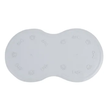 

Silicone Waterproof Pet Feeding Mat For Double Dog Bowls, Non Skid Wear-resistant Pet Water/Food Holder